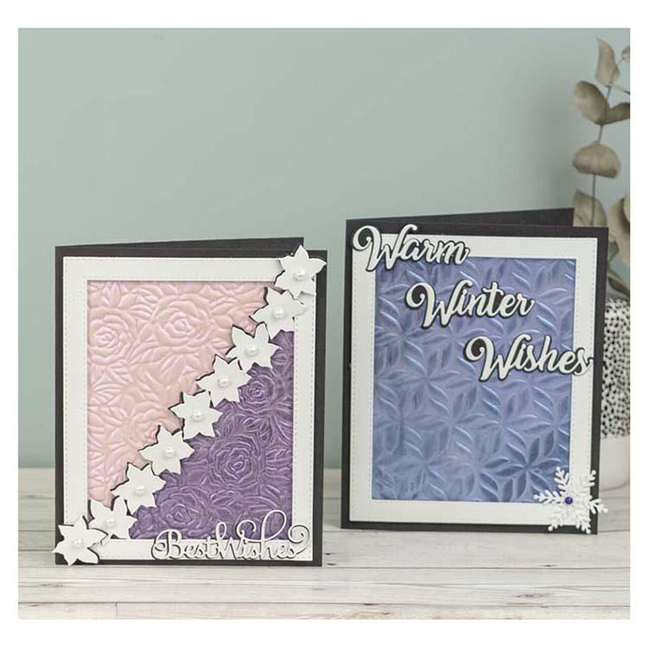 Creative Expressions Embossing Folder 3D 5 3/4 x 7 1/2 Rose Bed